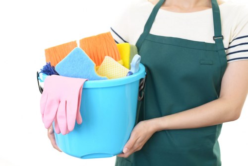 Steam carpet cleaning service in a commercial office setting