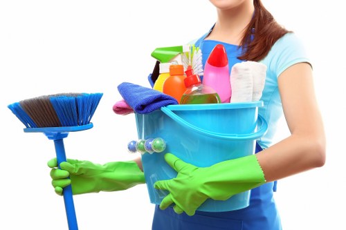 Blotting a fresh spill for stain removal