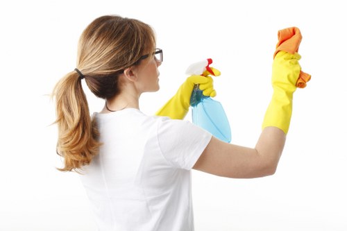 Stains and dirt being removed from a cushioned chair